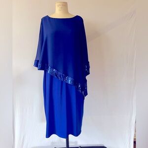 Lovely, Sequined and Draped Chiffon Dress from Joseph Ribkoff